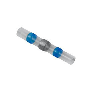 Szybkozłączki przelotowe z cyną, termokurczliwe, 1.5-2.5 mm2, niebieskie, 10 szt.