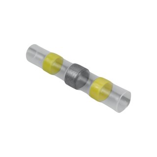 Szybkozłączki przelotowe z cyną, termokurczliwe, 4-6 mm2, żółte, 10 szt.