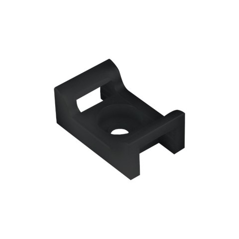 Uchwyt do opasek zaciskowych, przykręcany, 22 x 16 mm, czarny, 10 szt.