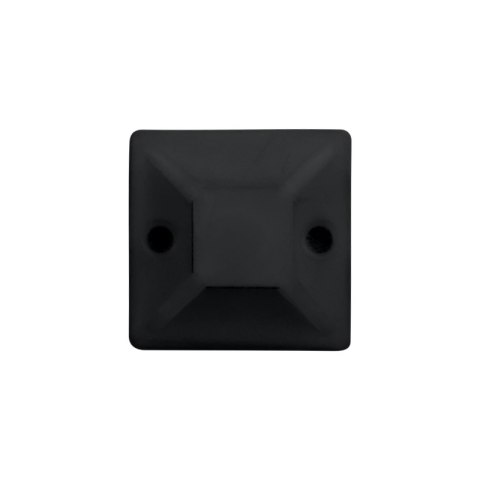 Uchwyt do opasek zaciskowych, samoprzylepny, 20 x 20 mm, czarny, 10 szt.