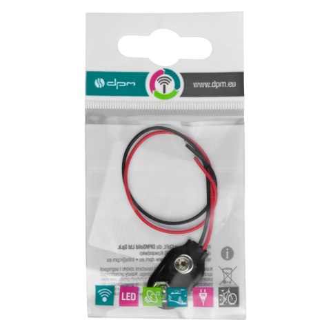 Zatrzask baterii 6F22, 9 V