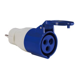Adapter kempingowy CEE/Uni-Schuko, 16 A, IP44