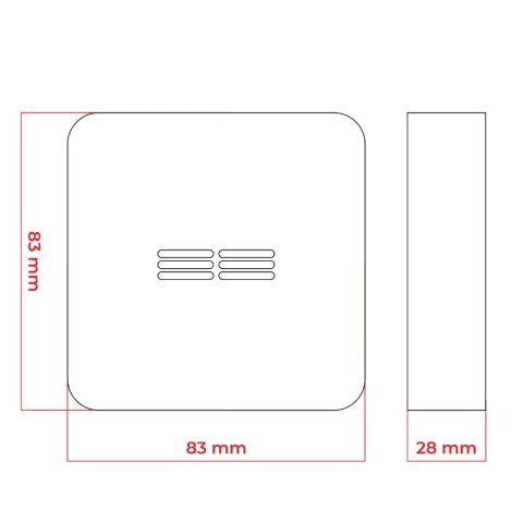 Czujnik czadu WiFi, bateryjny, gwarancja 2 lata, FCO-850 WF, Firesco