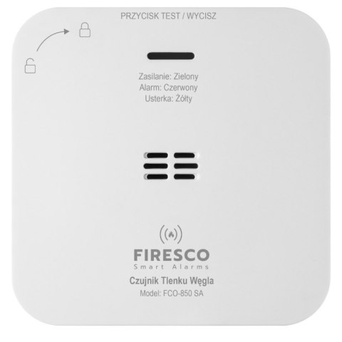 Czujnik czadu, bateryjny, gwarancja 2 lata, FCO-850 SA, Firesco