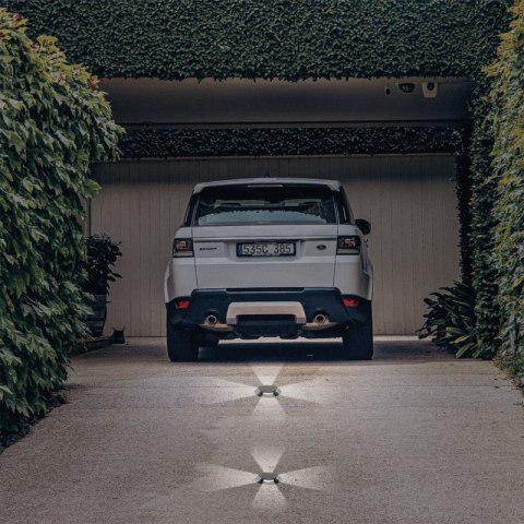 Lampa najazdowa, 1 W, 30 lm, 3000 K, IP66, czarna