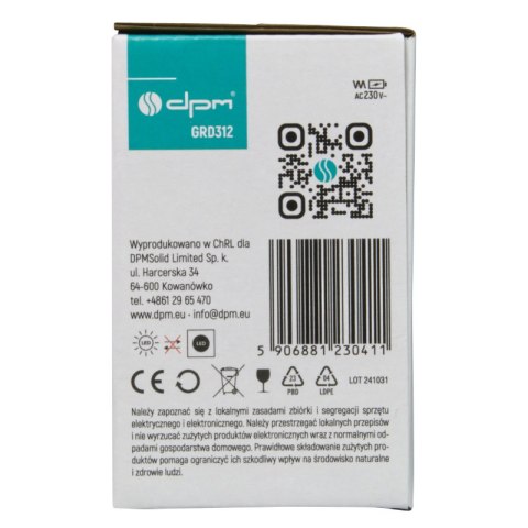 Lampa najazdowa, 1 W, 30 lm, 3000 K, IP66, czarna