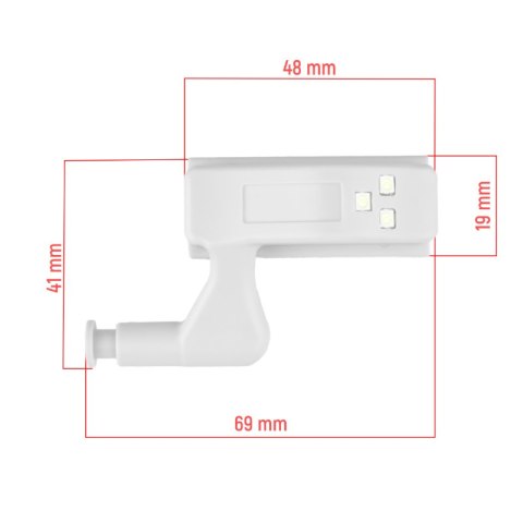 Lampka LED na zawias, 2 szt.