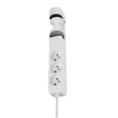 Listwa zasilająca podblatowa, 3 gniazda, 3 x USB, 1,5 m, biała