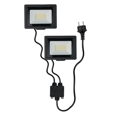 Naświetlacz LED na statywie, 2 x 50 W, 7000 lm, 4000 K, IP65, 140 cm
