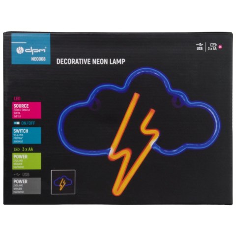 Neon LED "chmurka", 29 x 23 cm