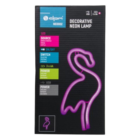 Neon LED "flaming", 15 x 28,5 cm