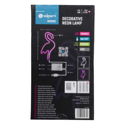 Neon LED "flaming", 15 x 28,5 cm