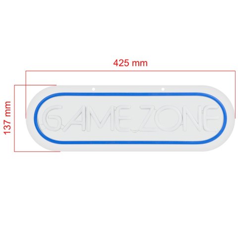 Neon LED "game zone", 42,5 x 13,7 cm