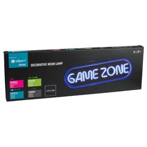 Neon LED "game zone", 42,5 x 13,7 cm