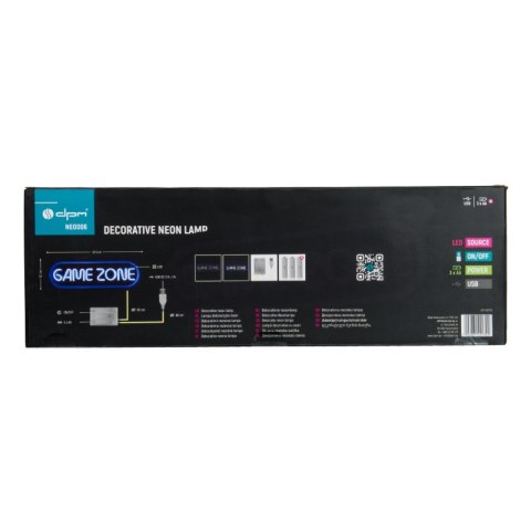 Neon LED "game zone", 42,5 x 13,7 cm