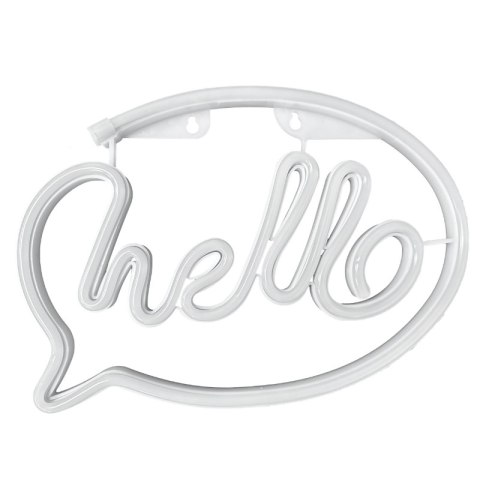 Neon LED "hello", 30 x 21 cm