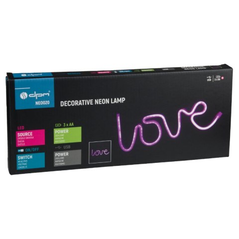 Neon LED "love", 34 x 12,5 cm
