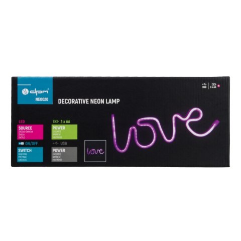 Neon LED "love", 34 x 12,5 cm