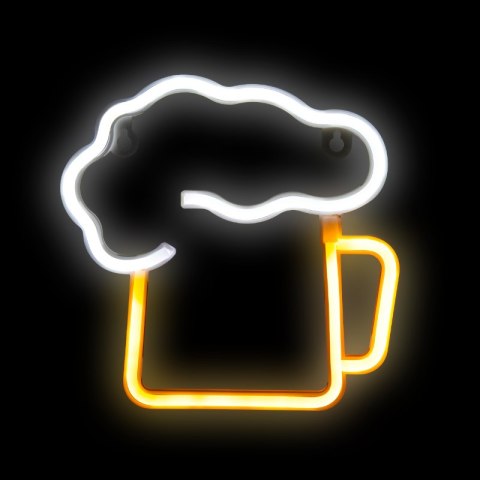 Neon LED "piwo", 20 x 20 cm
