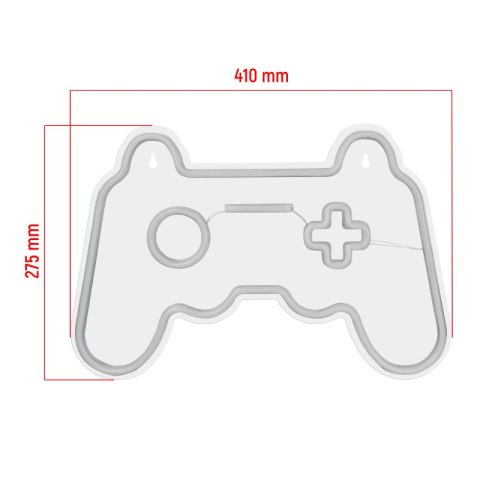 Neon "gamepad", 41 x 27,5 cm