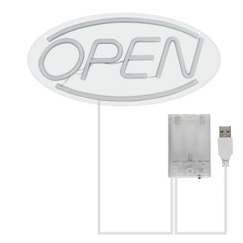 Neon "open", 45 x 22 cm
