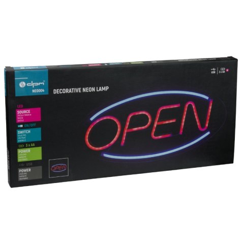 Neon "open", 45 x 22 cm