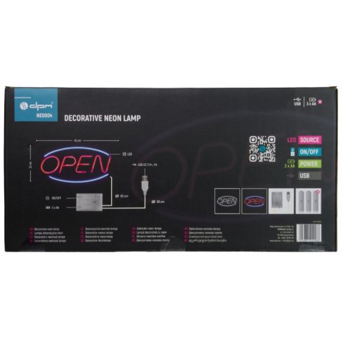Neon "open", 45 x 22 cm