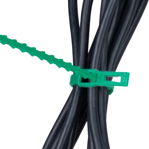 Opaski zaciskowe wielokrotnego użytku, 130 / 170 / 230 mm, 50 szt., zielone