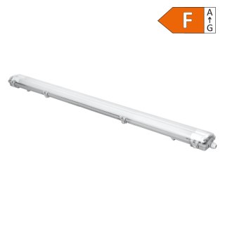 Oprawa hermetyczna do tub LED G13, 2 x T8, 2 x 18 W, 2 x 1800 lm, 4000 K, IP65, 120 cm, szara