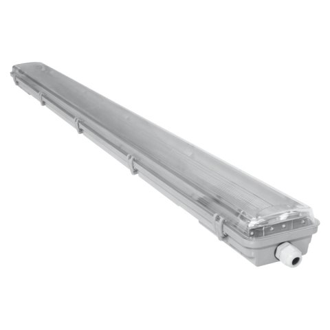 Oprawa hermetyczna do tub LED G13, 2 x T8, 2 x 18 W, 2 x 1800 lm, 4000 K, IP65, 120 cm, szara
