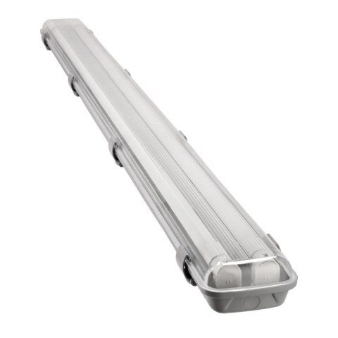 Oprawa hermetyczna do tub LED G13, 2 x T8, 2 x 18 W, 2 x 1800 lm, 4000 K, IP65, 120 cm, szara
