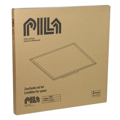 Panel LED, 60 x 60 cm, 40 W, 4000 lm, 4000 K, IP20, biały