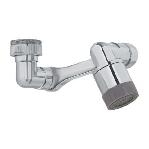 Perlator do baterii, obrotowy, srebrny, XL1063, Noveen