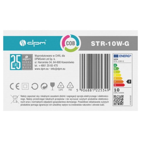 Reflektor szynowy LED, 10 W, 886 lm, 4100 K, złoty, X-LINE