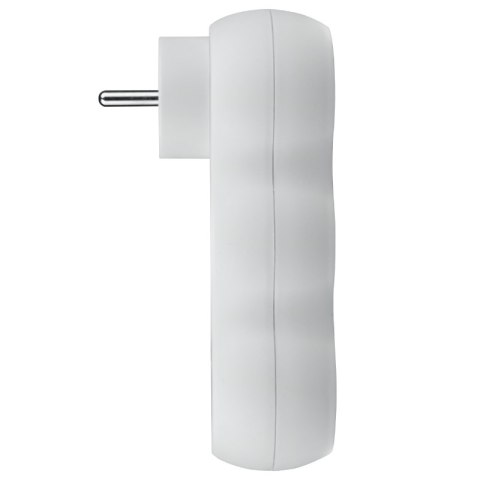 Rozgałęźnik elektryczny, 3 gniazda z uziemieniem, biały