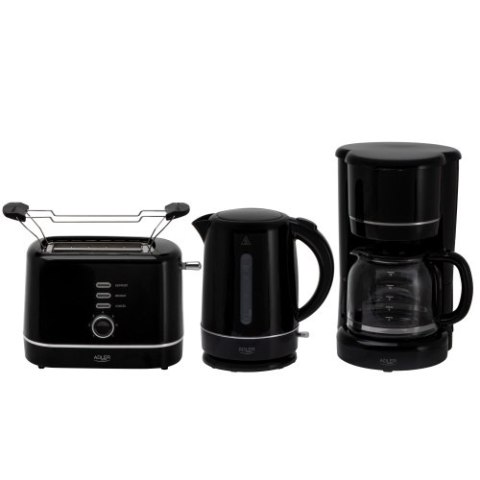 Adler Toster z rusztem do bułek | 7 poziomów opiekania | Funkcja rozmrażania i podgrzewania