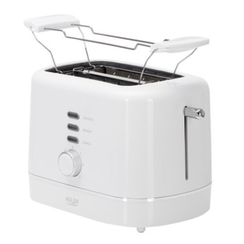 Adler Toster z rusztem do bułek | 7 poziomów opiekania | Funkcja rozmrażania i podgrzewania