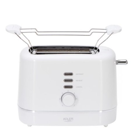 Adler Toster z rusztem do bułek | 7 poziomów opiekania | Funkcja rozmrażania i podgrzewania