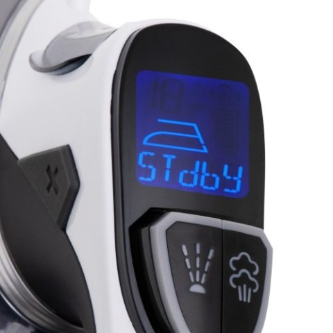 Adler Żelazko parowe z LCD | 11 ustawień temperatury | Anodyzowana stopa SWIFT GLIDE