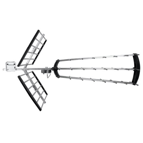 Antena kierunkowa DVB-T / DVB-T2, UHF, 38 elementów, 17 dB, wzmacniacz 24 dB, filtr LTE, karton DPM