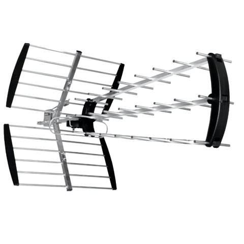 Antena kierunkowa DVB-T / DVB-T2, UHF, 38 elementów, 17 dB, wzmacniacz 24 dB, filtr LTE, karton DPM