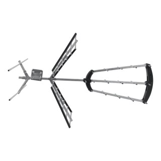 Antena kierunkowa DVB-T / DVB-T2, VHF/UHF, 32 elementy, 8/16 dB, symetryzator, filtr LTE, karton DPM