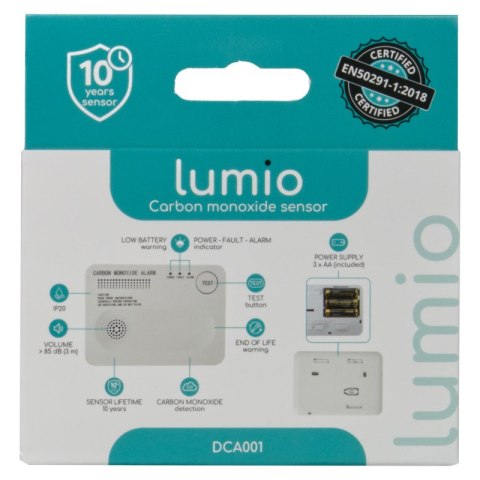 Czujnik czadu, autonomiczny, bateryjny, LUMIO