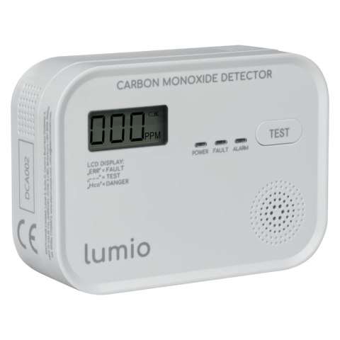 Czujnik czadu z wyświetlaczem, bateryjny, LUMIO