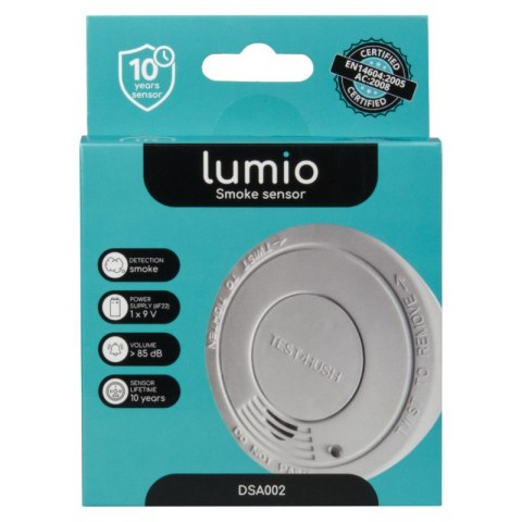 Czujnik dymu, autonomiczny, bateryjny, LUMIO