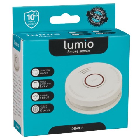 Czujnik dymu, autonomiczny, bateryjny, LUMIO