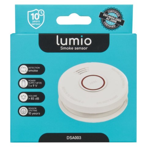 Czujnik dymu, autonomiczny, bateryjny, LUMIO