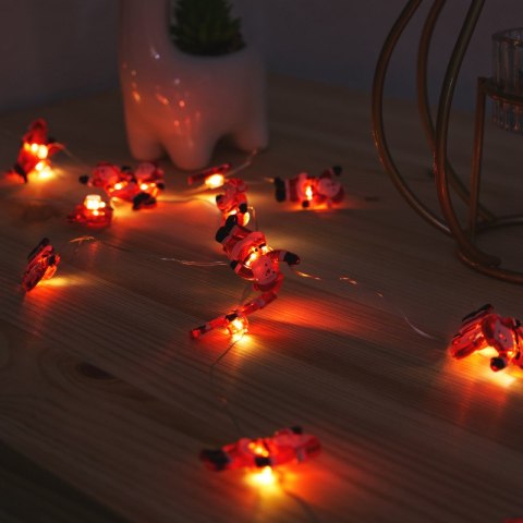 Girlanda LED, 20 x Mikołaj, 2 x AAA, 2,3 m