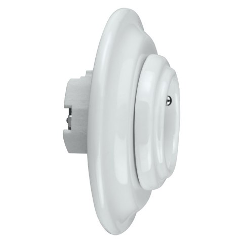 Gniazdo ceramiczne podtynkowe, VINTAGE, białe