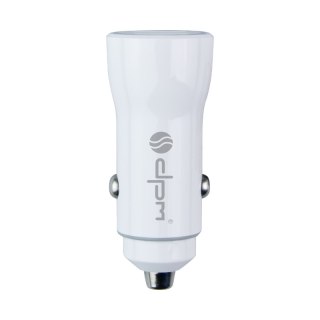 Ładowarka samochodowa 2 x USB, 2,1 A, biała DPM